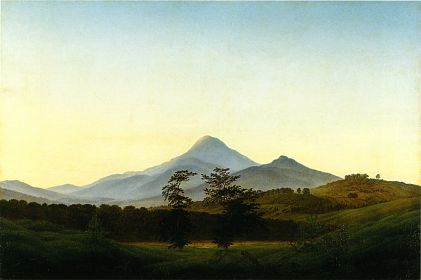 Caspar David Friedrich - Böhmische Landschaft, Ca.1808